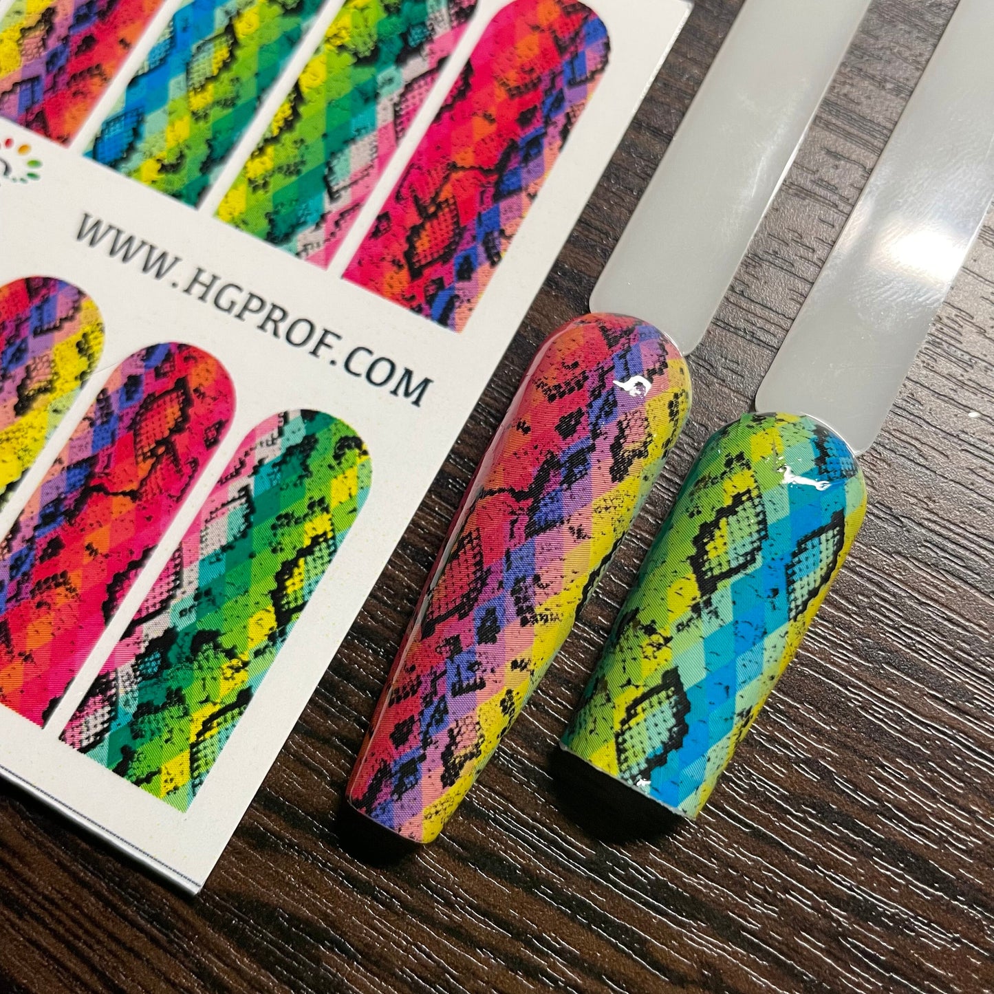 WHITE_020/water decals/nail decals/nail slider/nail decal/nail sticker/nail stickers/pink decals/snake srickers/pink nails