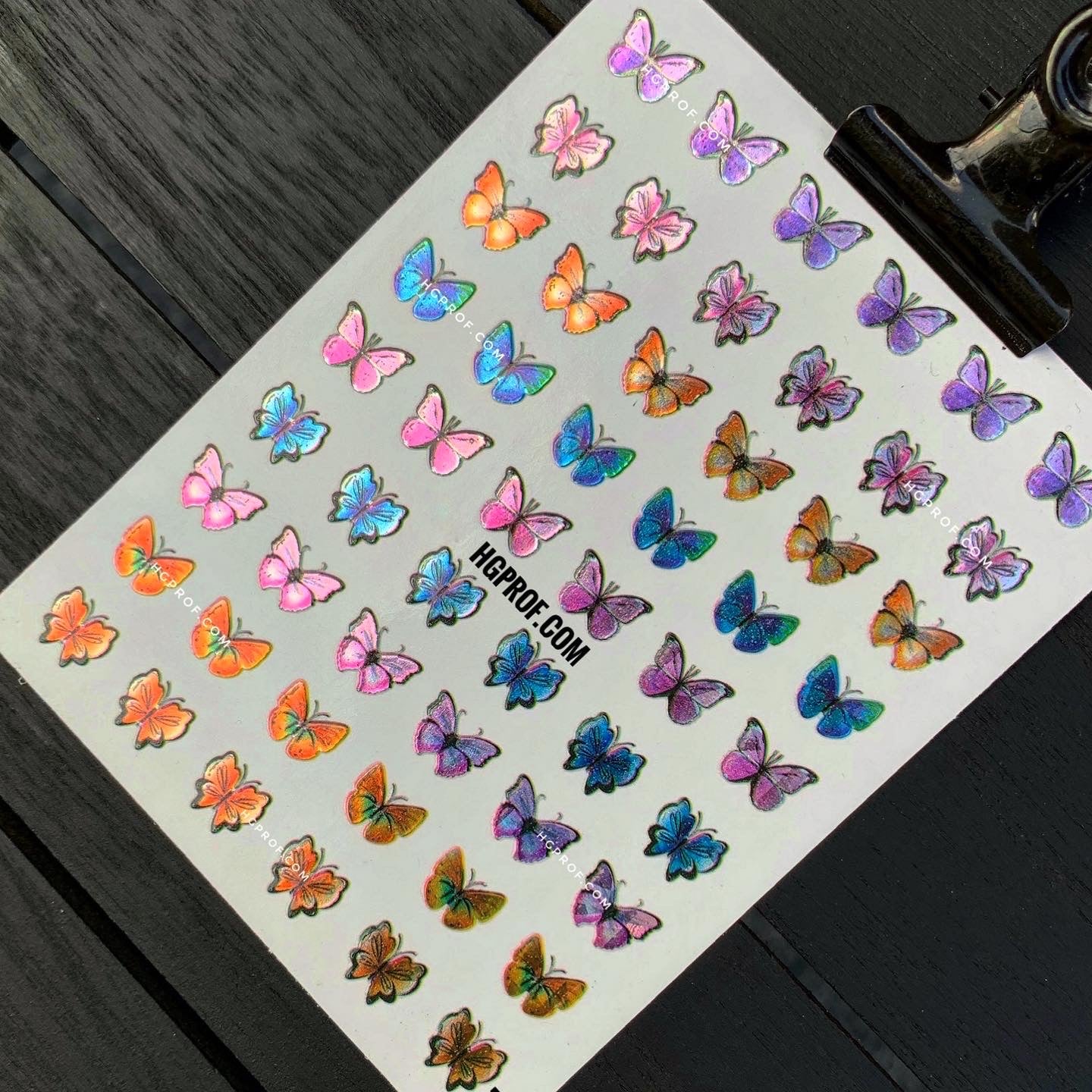 3D Nail Stickers HOLO Butterfly