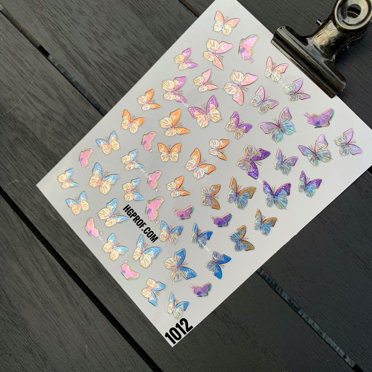 3D Nail Stickers HOLO Butterfly