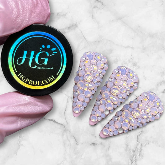 Rhinestones OPAL ( White & Pink )