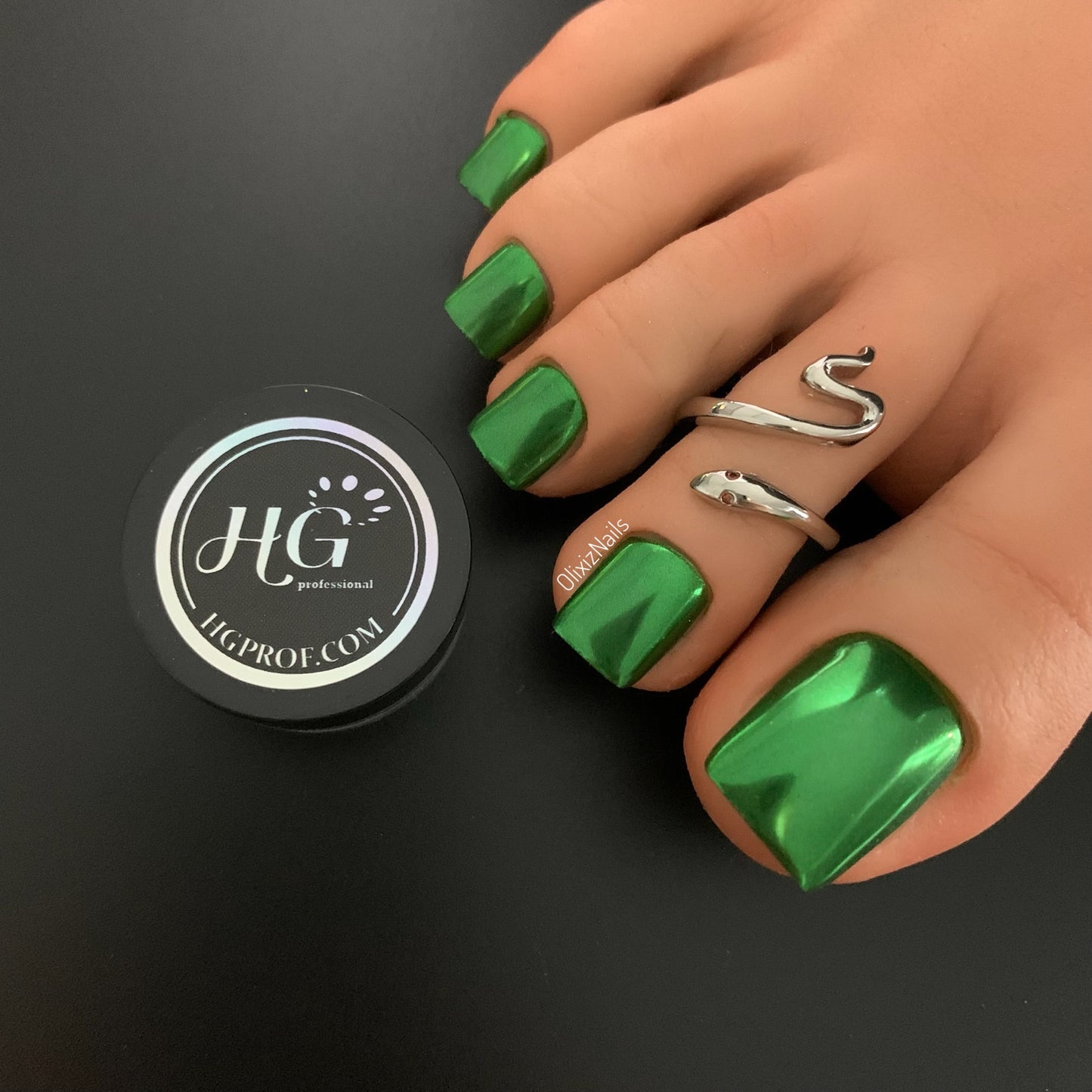 GREEN, Mirror Chrome Powder