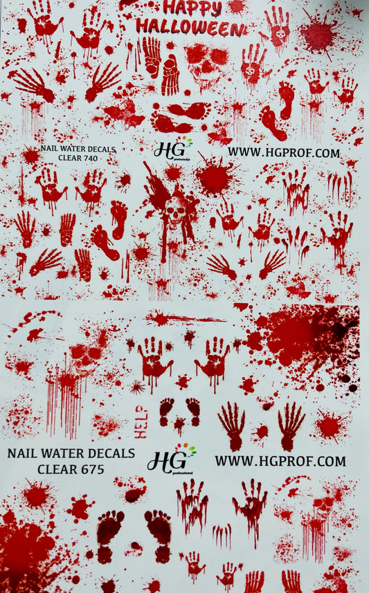 675 & 740 Nail Water Decals