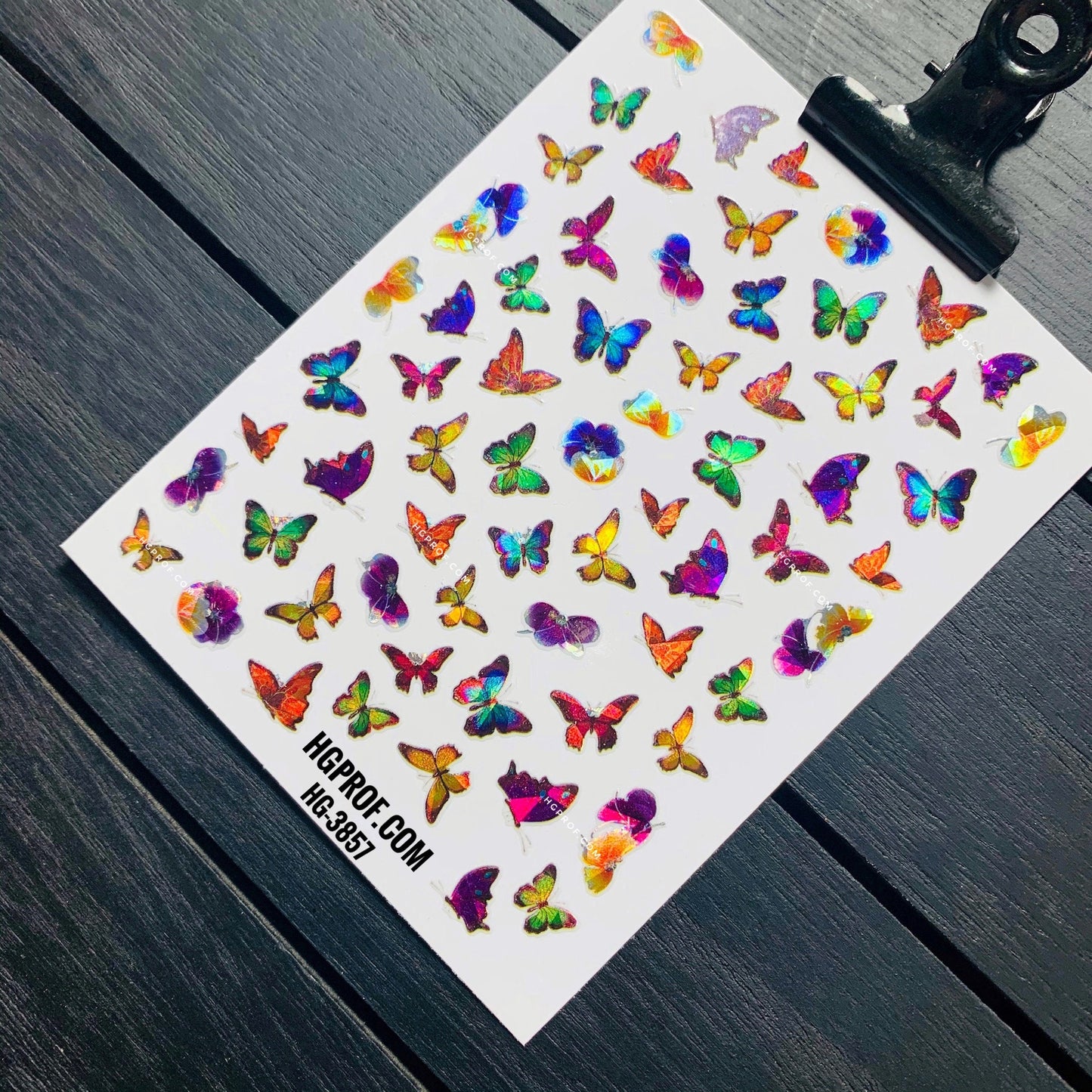 3D Nail Stickers HOLO Butterfly