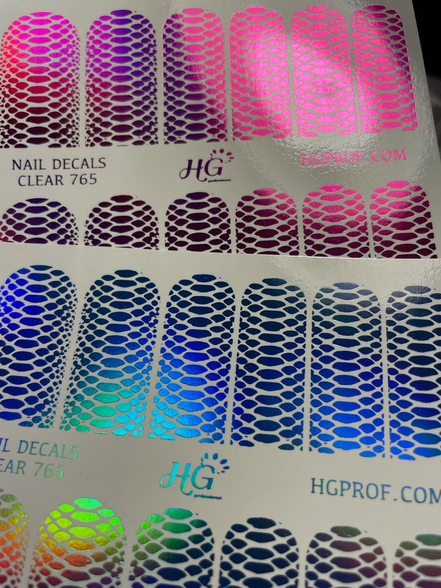 765 Nail Water Decals