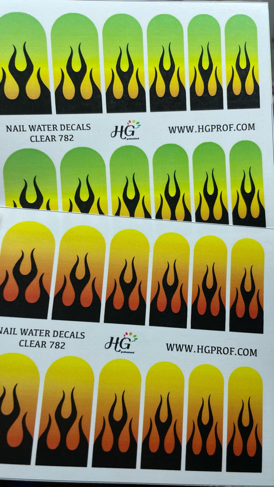 782 Nail Water Decals